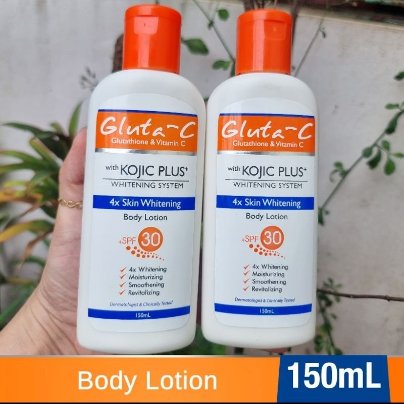 GLUTA C KOJIC PLUS BODY LOTION 4x WHITENING 150ML SPF 30 (NO EXPIRY