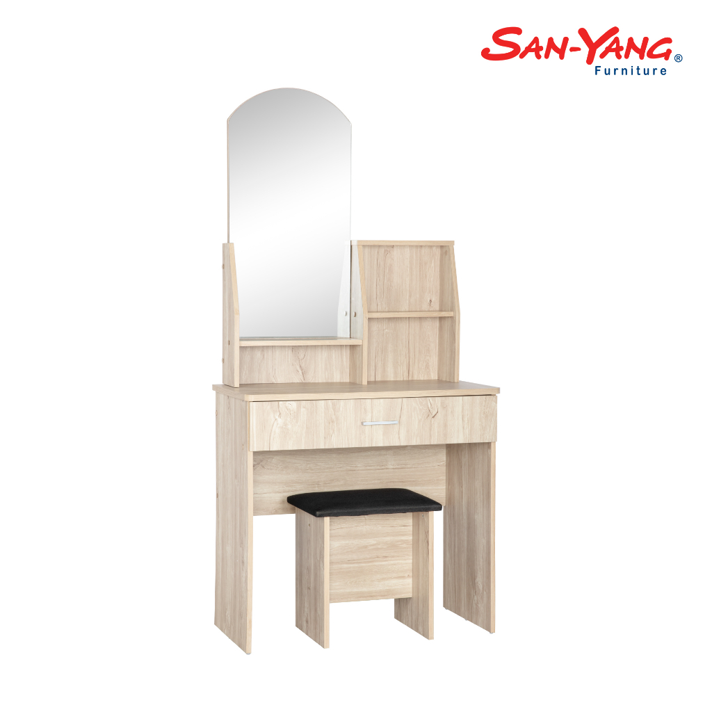 SanYang Furniture Dresser Table 108501 Ivory Oak Shopee Philippines