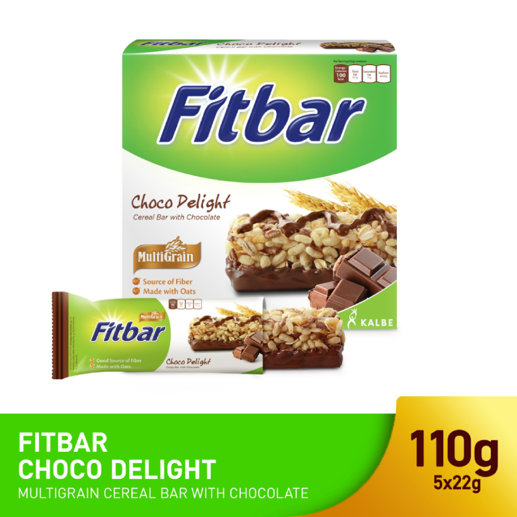 Fitbar Cereal Bar Chocolate Multipack (5 x 22g) | Shopee Philippines