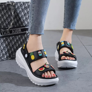 2023 New crocs bae clogs wedges korean sandals fashion slippers