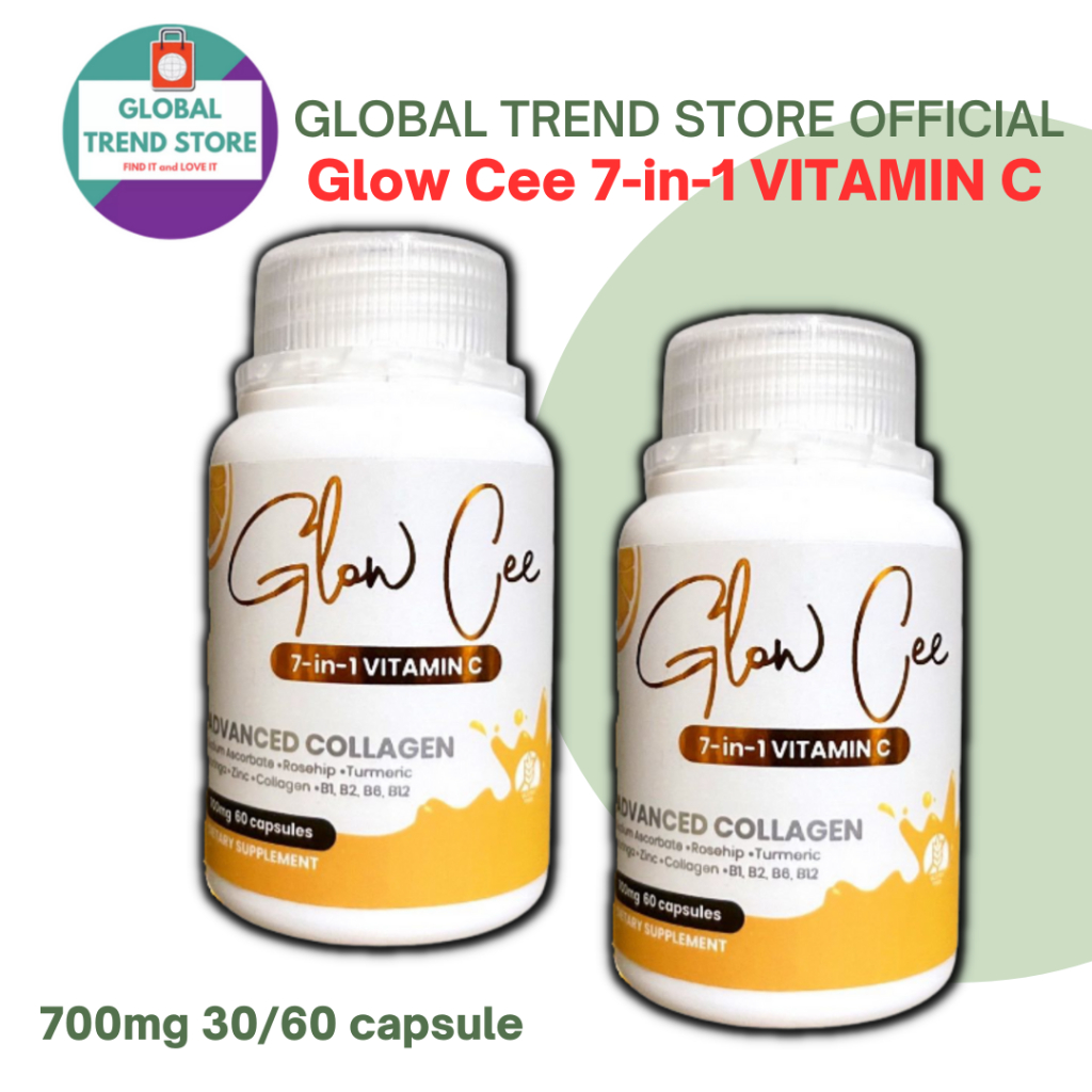 Glow Cee 7 in 1 Vitamin C with Advance Collagen Glow Cee with Collagen 3060 capsules (700mg
