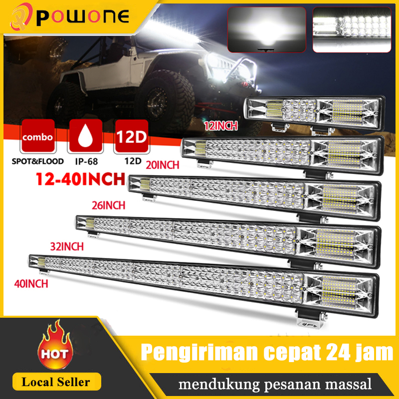 RIGIDON 20 Inch 510W Car Led Light Bar With 12V Wiring Harness Cable Kit, 9D Tri - View #12