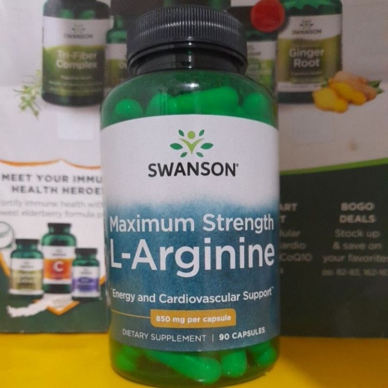 LArginine Super Strength 850mg 90 capsules EXP May 2025 Swanson