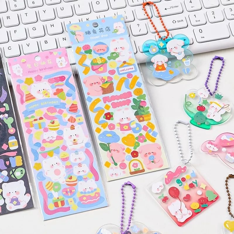 Sticker Decorative Kawaii Album Stickers DIY Material Stationery ...