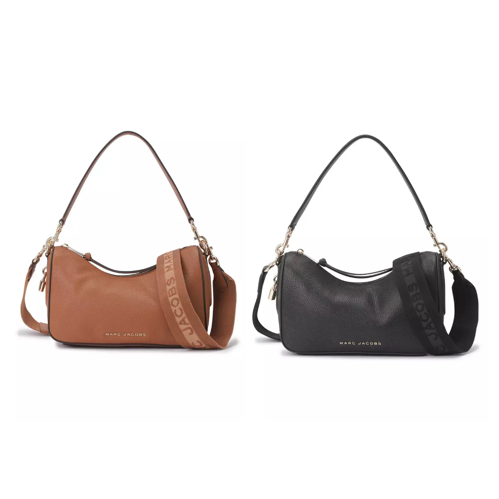 Marc Jacobs Drifter Small Hobo Bag with Guitar Strap Black / Smoked