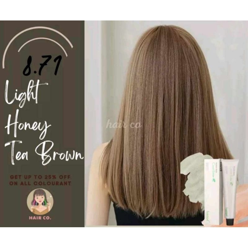 BREMOD Light Honey Tea Brown Permanent Hair Color Shopee Philippines