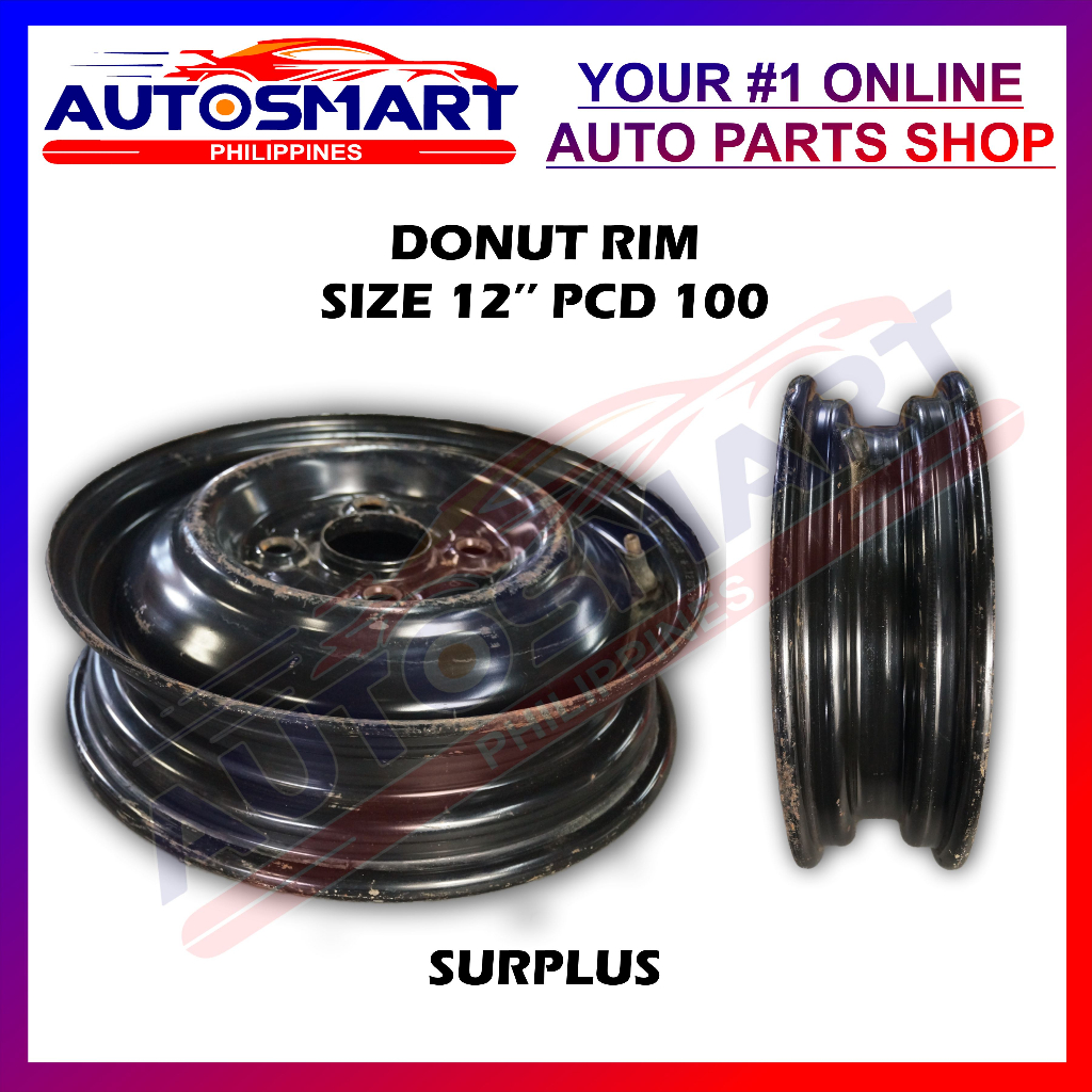 Donut Rim size 12'' pcd 100 surplus for Side wheel, Garong, mixer etc ...