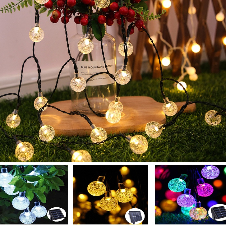 Ulife 30 LED Solar Powered Lamp Fairy String Ball lights Garlands