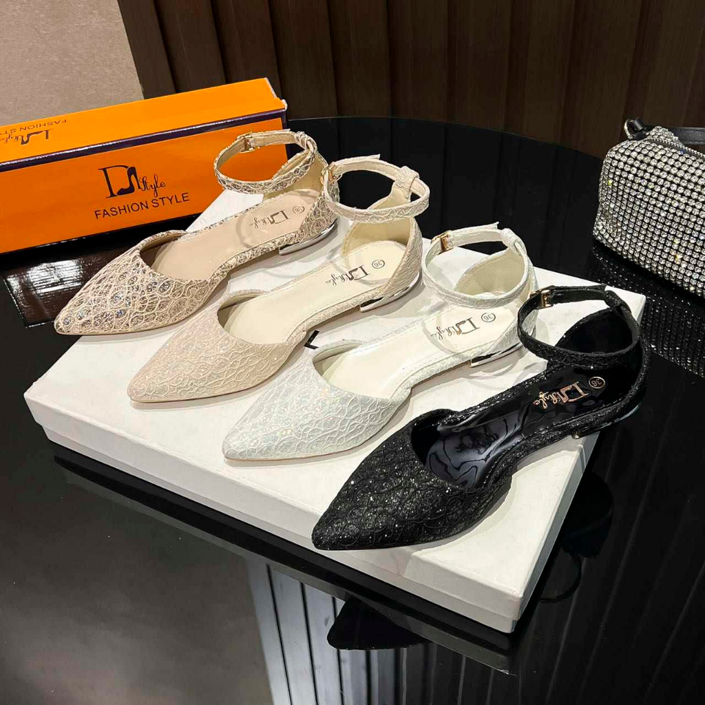 JK COD 9922-2 Rock Glitter Flat Sandals For Women | Shopee Philippines