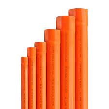 (4 FEET or 1 FEET LENGTH) BIOPIPE PVC ORANGE PIPE ELECTRICAL PIPE SIZE ...