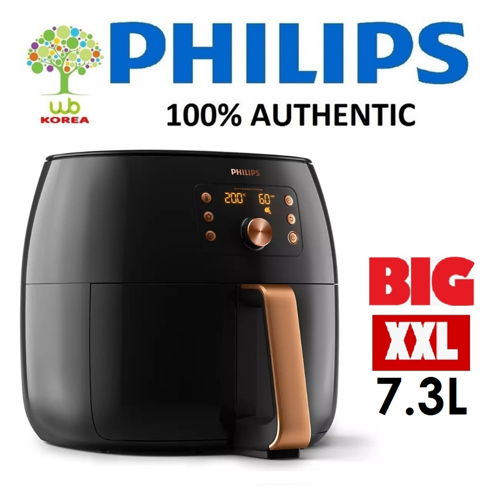 PHILIPS Premium Digital Air Fryer XXL HD9860/95 7.3L (BLACK/COPPER
