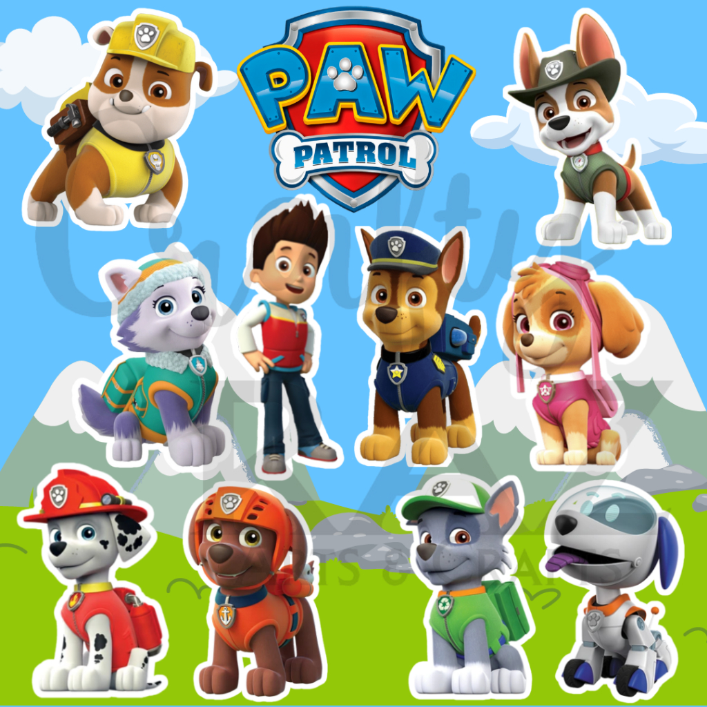 Paw Patrol Stickers (11 pcs per sheet/set) | Shopee Philippines