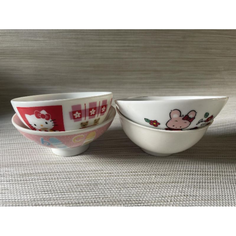 Hello Kitty Mickey Mouse Cartoons Design Rice Bowl Set | Shopee Philippines