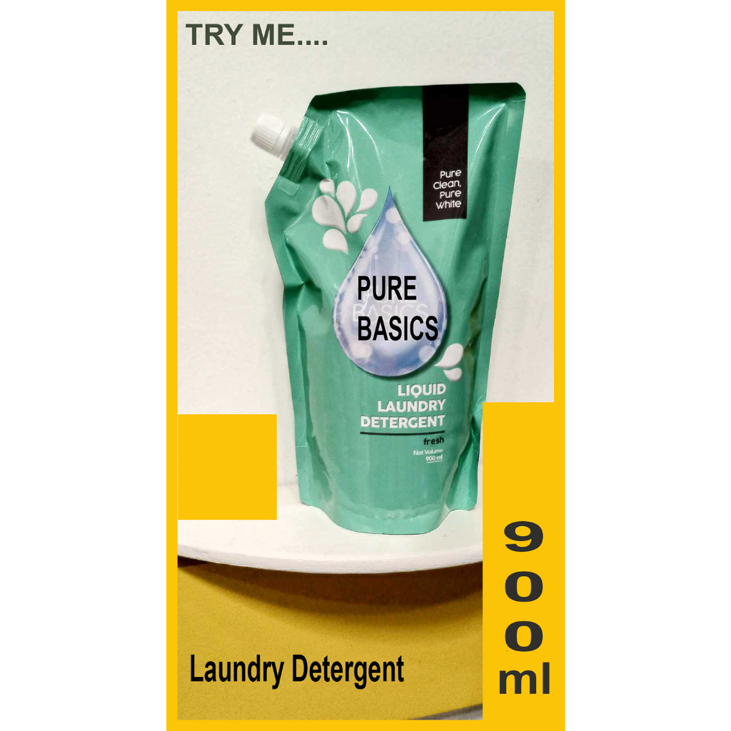PURE BASICS LAUNDRY DETERGENT 900 ML. Shopee Philippines