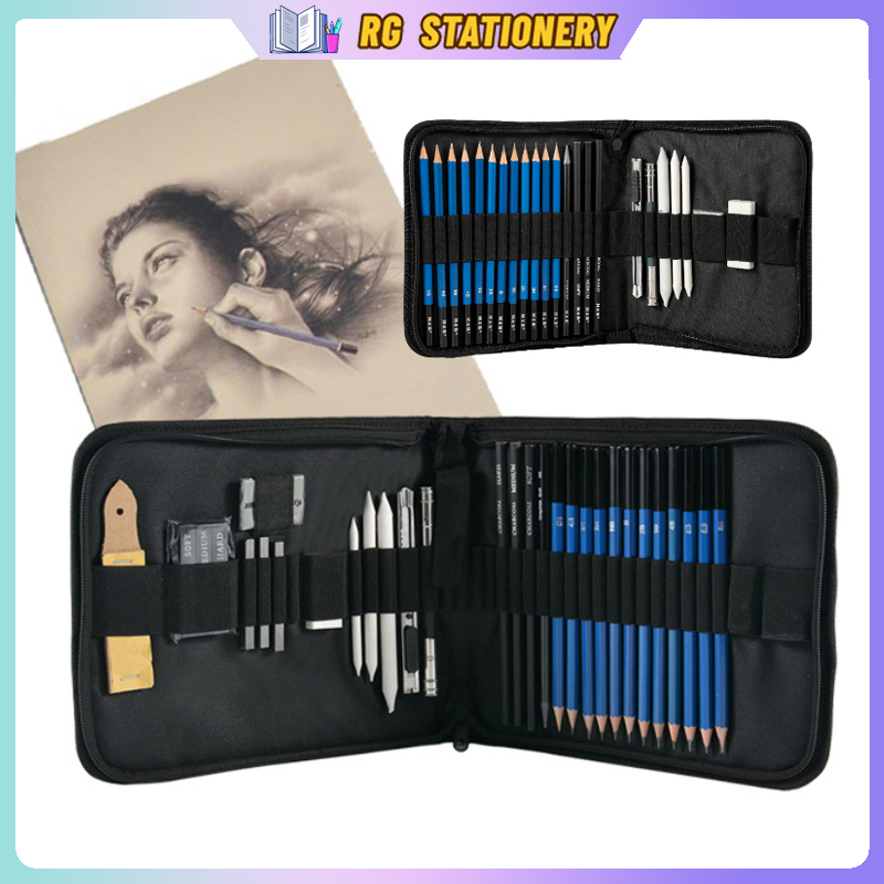 71 pcs Professional Drawing Artist Kit Set Pencils and Sketch