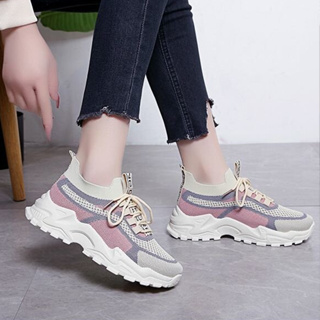 W01 New Trendy Korean Fashion Women Shoes Slip on Thicked Soled ...