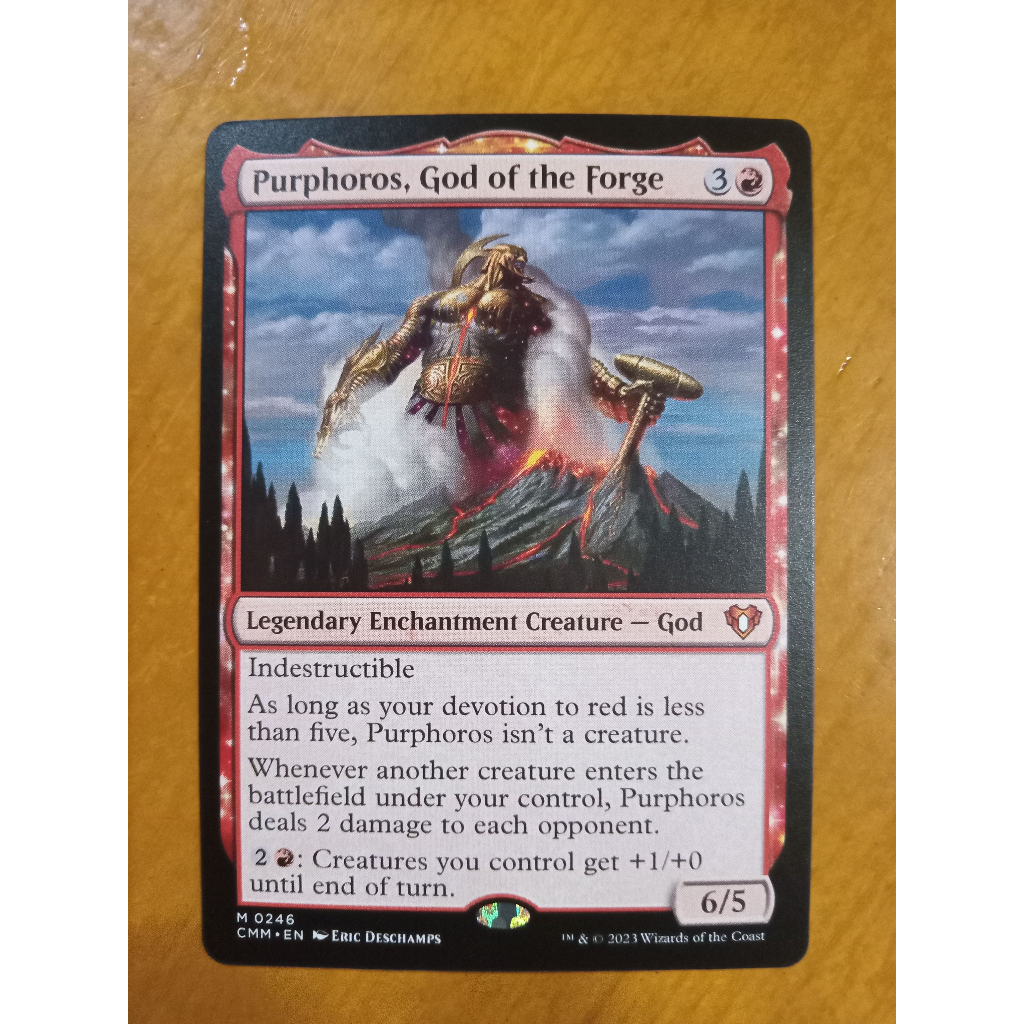 MTG Purphoros, God of the Forge Mythic Commander Masters Magic: the ...