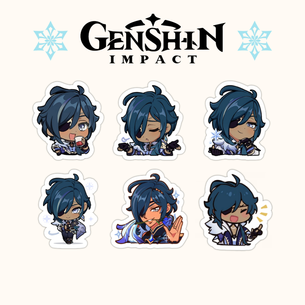 Genshin Impact Kaeya Emoji Sticker Set (6pcs) | Shopee Philippines