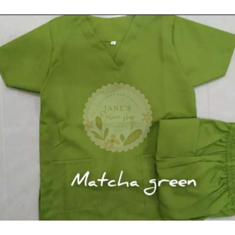 BEST QUALITY!!! KATRINA SCRUB SUITS (Matcha Green) Shopee Philippines
