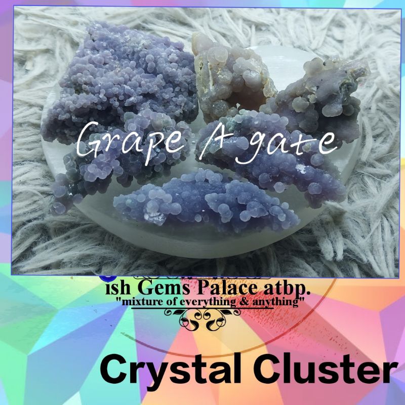 CRYSTAL CLUSTER- Grape Agate | Shopee Philippines