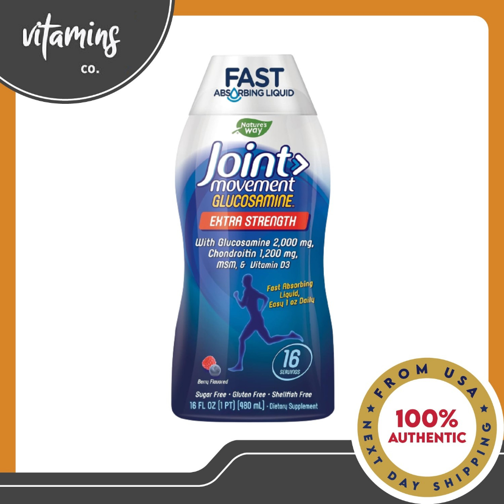 Nature's Way Joint Movement Glucosamine Fast Absorbing Liquid, Berry Flavored (16 oz) Shopee