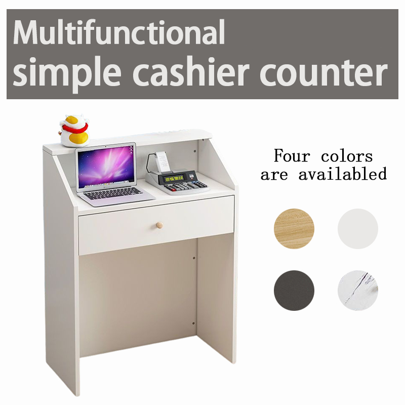 Company Podium Simple Checkout Counter Desk Simple Cashier Reception Desk For Supermarkets