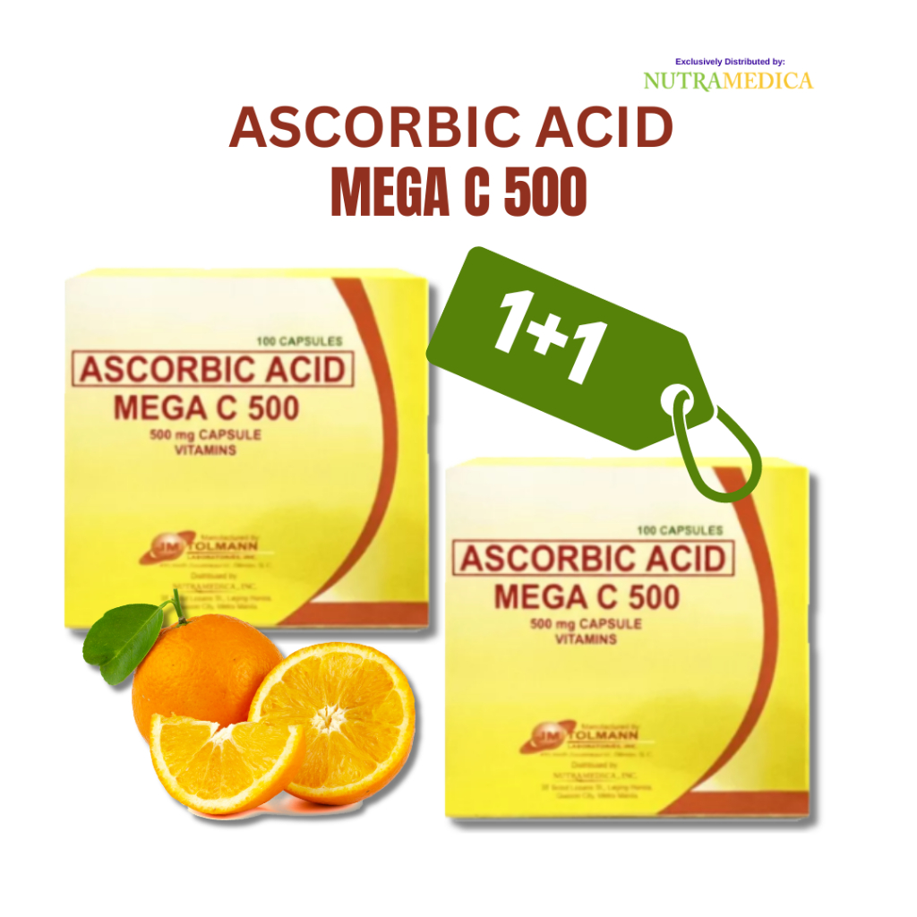 Mega C 500 Ascorbic Acid as Sodium Ascorbate (Expiry 11/2023) Shopee