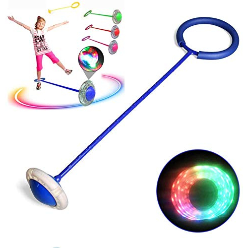 Flashing Jumping Ring Colorful Ankle Skip Jump Ropes Sports Swing Ball ...