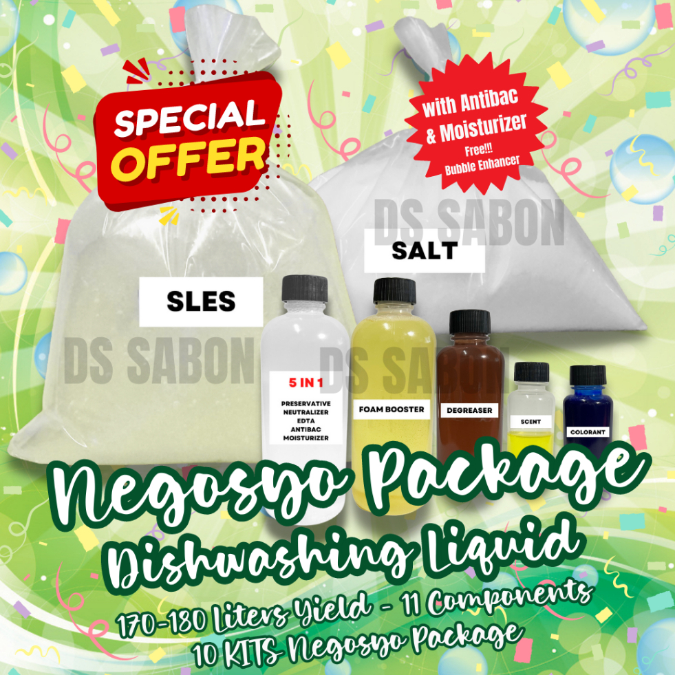 BIG KIT DISHWASHING LIQUID NEGOSYO PACKAGE 170 LITERS YIELD Shopee