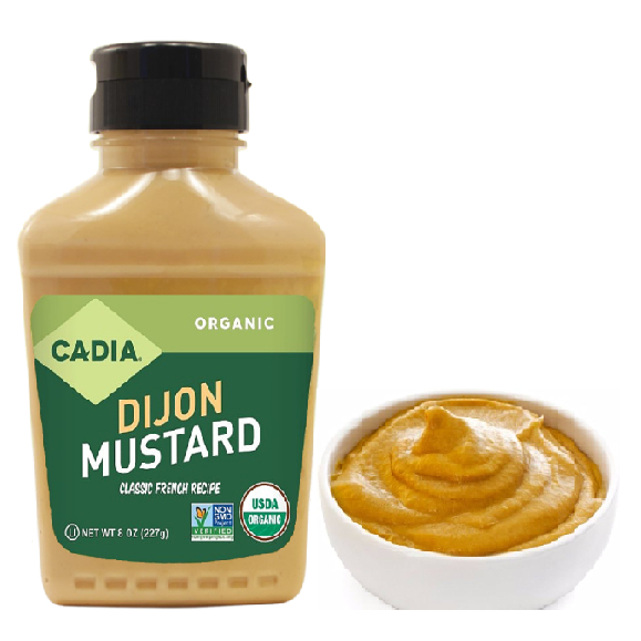 Cadia Organic Dijon Mustard/ Spicy Brown / Classic Yellow/ Whole Grain
