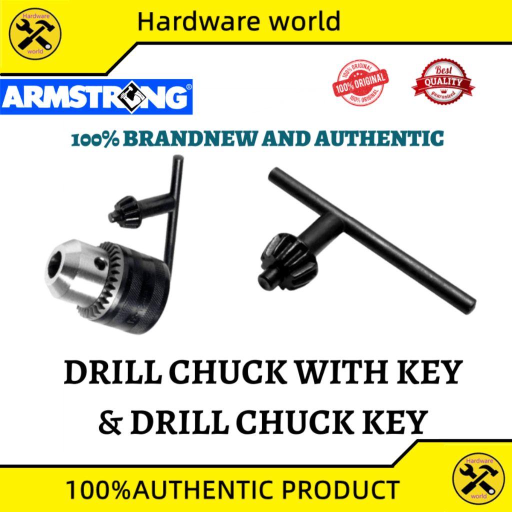 ARMSTRONG DRILL CHUCK WITH KEY & DRILL CHUCK KEY | Shopee Philippines