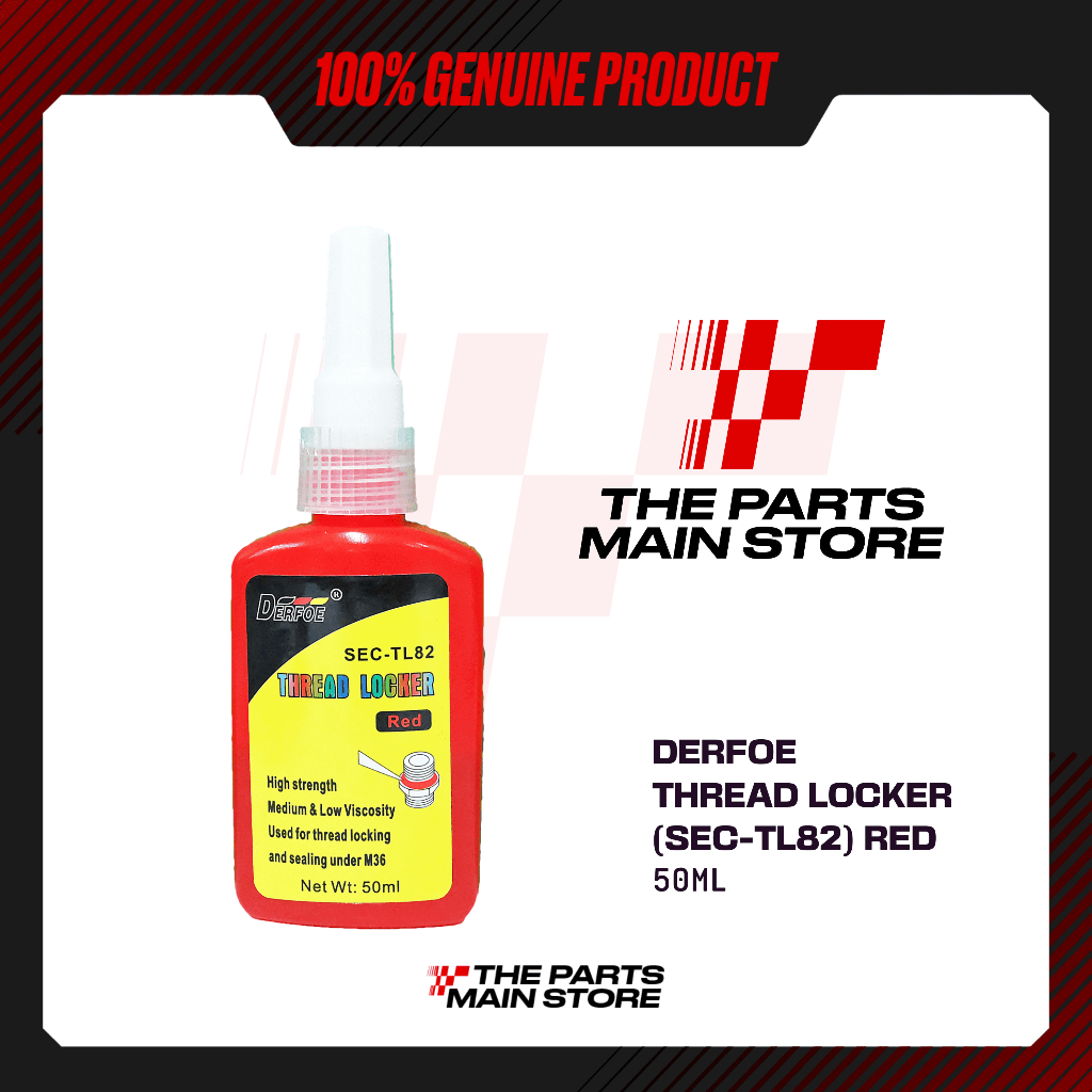 DERFOE THREAD LOCKER PERMANENT RED (SECTL82) 50mL Shopee Philippines