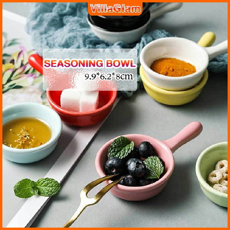 VG Creative Ceramic Mini Seasoning Dish cute Soy sauce bowl with Single ...