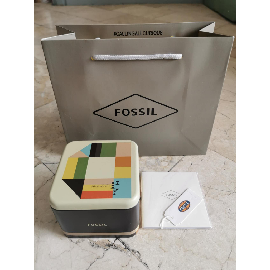 FOSSIL can box, Gift boxes with paperbag Complete Inclusions | Shopee ...