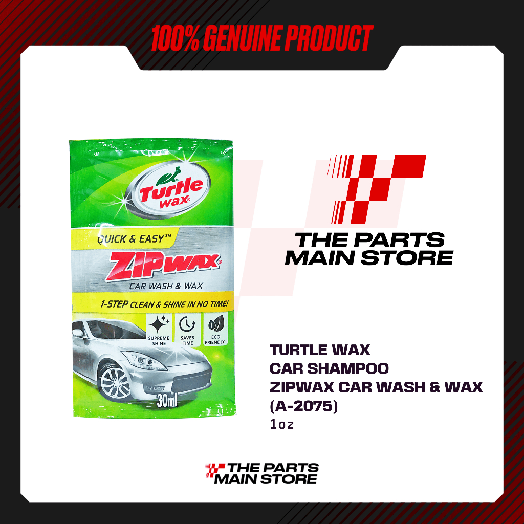 TURTLE WAX CAR SHAMPOO ZIP WAX SACHET (A-2075) 1OZ 30ML | Shopee ...
