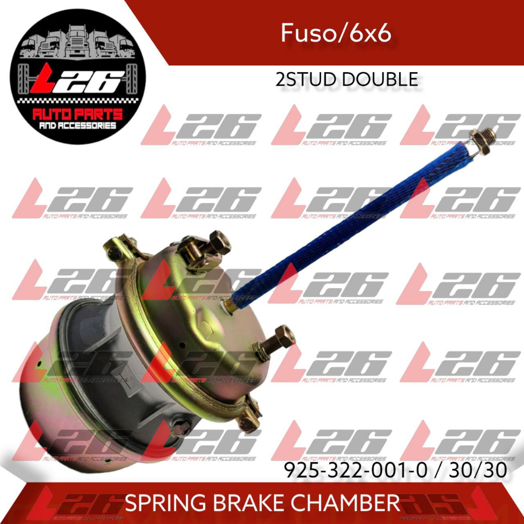 9253220010 / 30/30 Fuso 6x6 SPRING BRAKE CHAMBER 2 stud Double