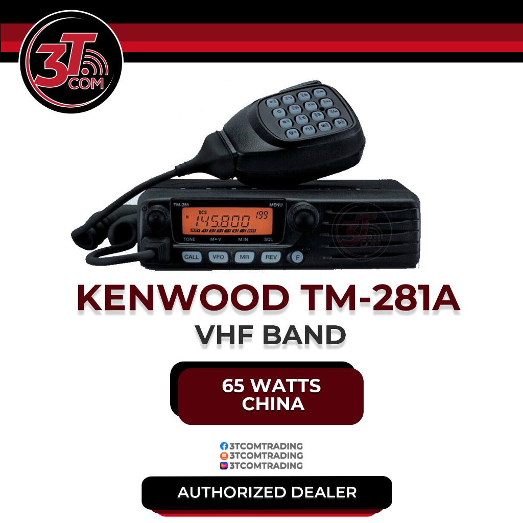 KENWOOD TM281A WITH KEYPAD MIC BASE RADIO (CHINA) Shopee Philippines