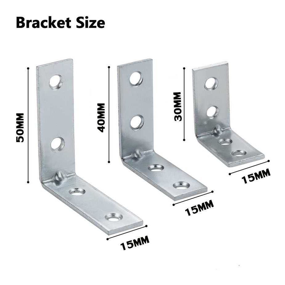 4PCS Angle Bracket Cabinet Joint Bracket Corner Brace Fastener ...