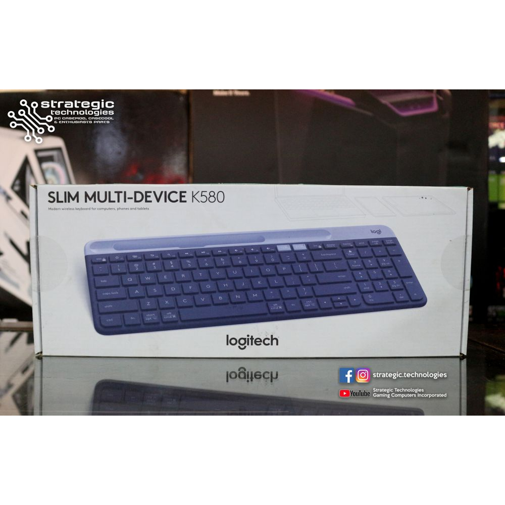 Logitech K580 Slim-Multi Device Wireless Keyboard - Graphite | Shopee ...