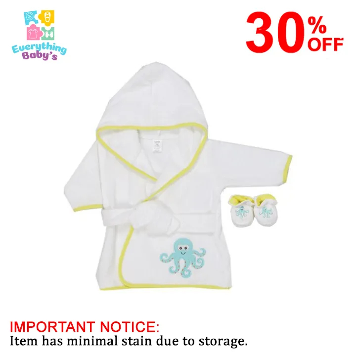 Luvable Friends Sea Character Bath Robe with Slippers (Sea Creatures ...