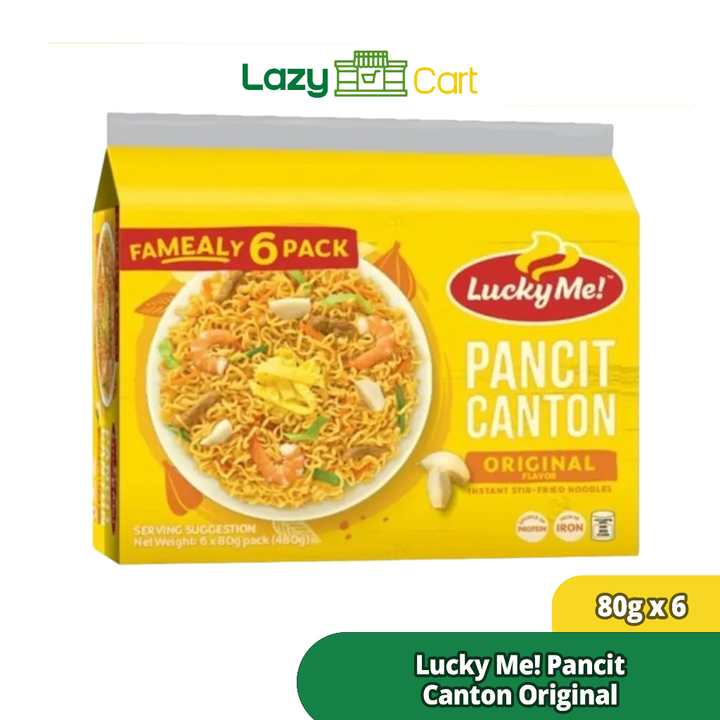 Lazycart Lucky Me Instant Pancit Canton Original 6pcs80g Shopee