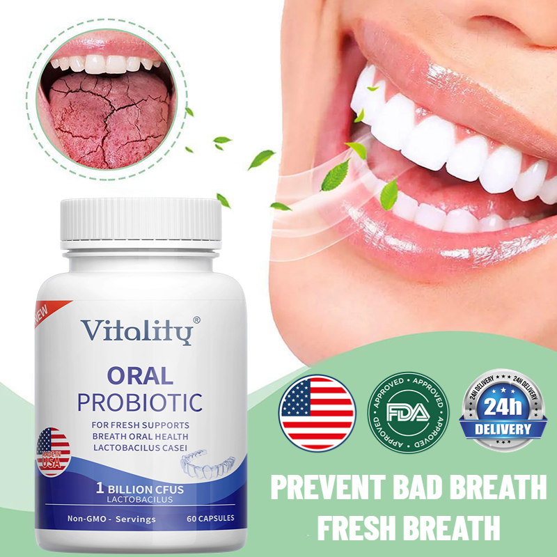 Oral Probiotics, prevent bad breath, gum and tonsil stones, reduce oral