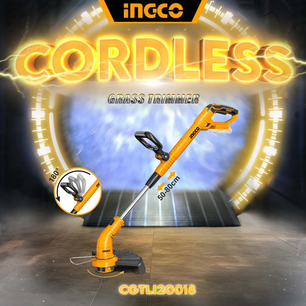 INGCO Cordless LithiumIon Grass Trimmer 20V CGTLI20018 POWERSHARE _CT
