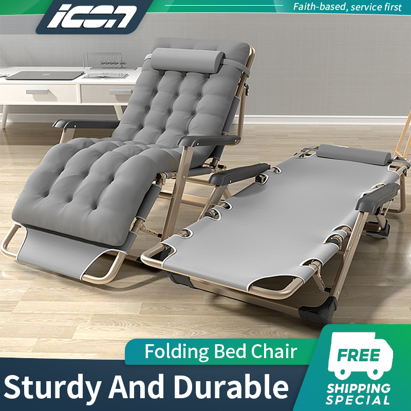 ICON Folding Bed Reclining Chair Outdoor Single Folding Bed With Foam