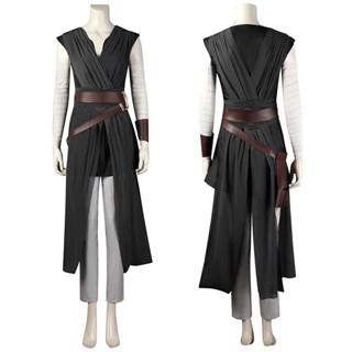 Star Wars 9 the Rise of Skywalker Rey Cosplay Costume Women 