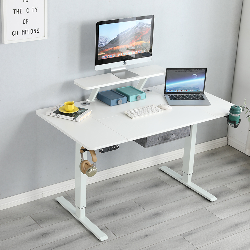 BilBil 1.6M Electric Standing Desk Multi-functional Single electric ...