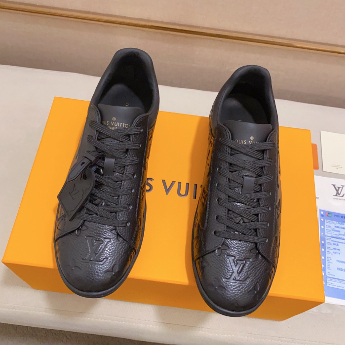 Original Louis Vuitton LV Black Casual Sneakers Shoes for men | Shopee ...