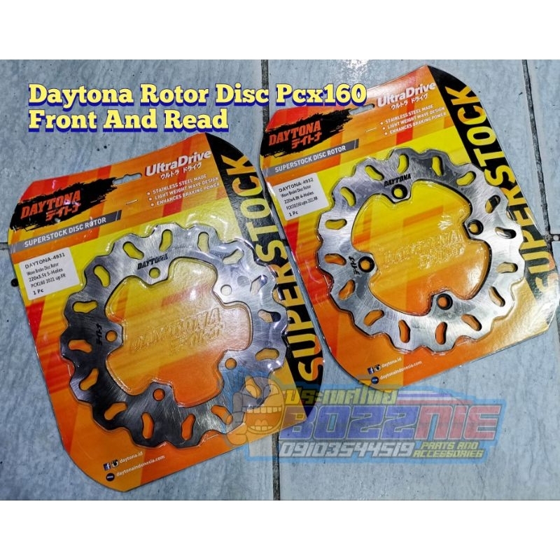 Daytona Rotor Disc Pcx160 Front And Rear | Shopee Philippines