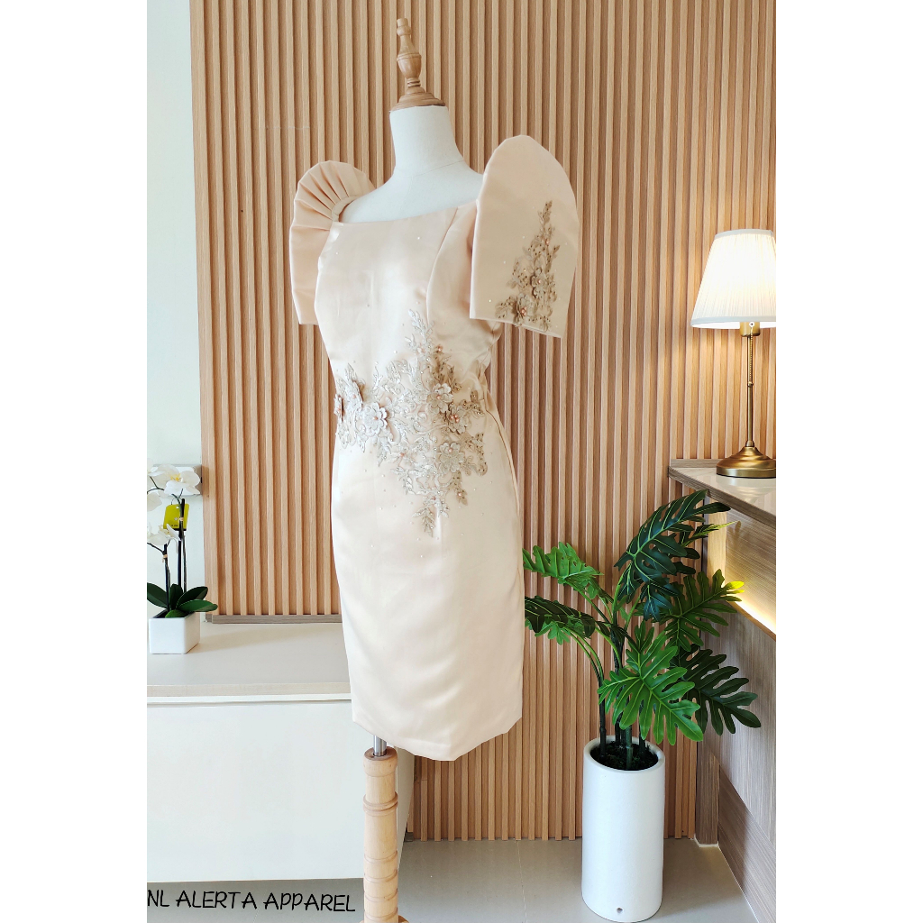 MODERN FILIPINIANA MESTIZA DRESS FOR WOMEN Shopee Philippines