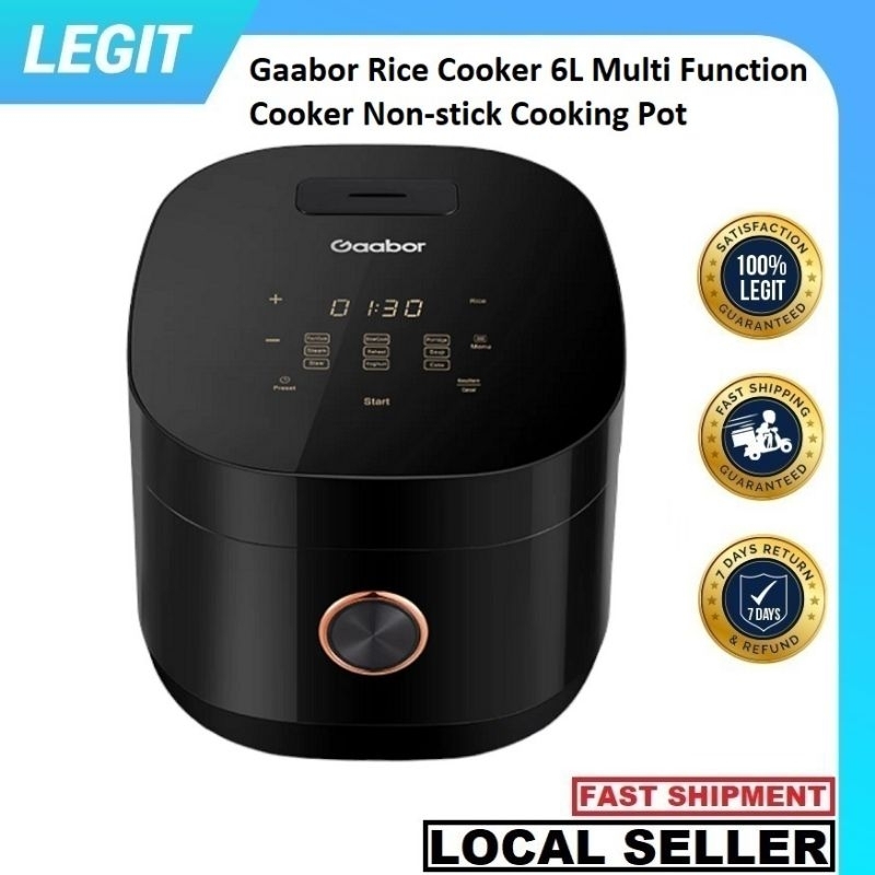 Gaabor Rice Cooker 6L Multi Function Cooker Nonstick Cooking Pot